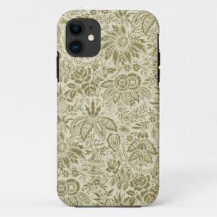Botanische Brokaat Toile Bloem Motief Groen Salie  Case-Mate iPhone Case