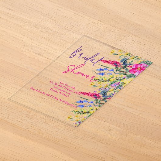 Botanische bruidsbruiloft uitnodiging (Laagn)