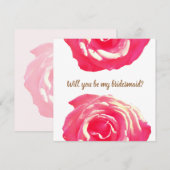 Botanische bruidsmeisje bruiloft Kaart (Voorkant / Achterkant)