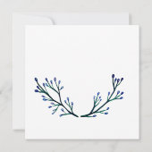 Botanische bruidsmeisje bruiloft Kaart (Achterkant)