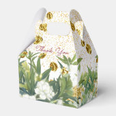 Botanische bruiloft bedankdoosjes (Achterkant)