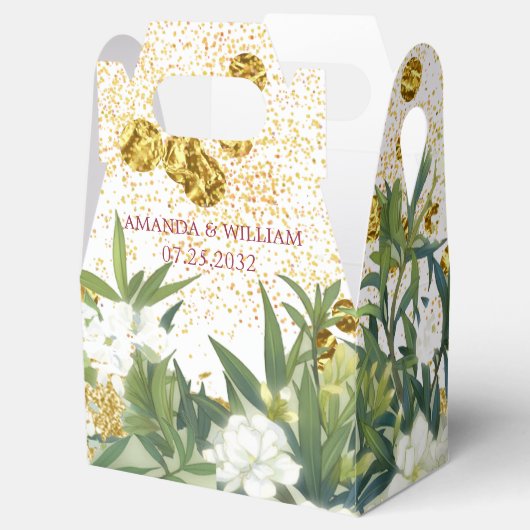 Botanische bruiloft bedankdoosjes (Geopend)