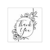 Botanische bruiloft dank u stempel (Afrduk)