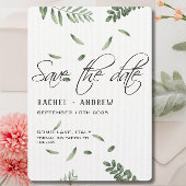 Botanische Bruiloft elegant Script modern eenvoudi Save The Date