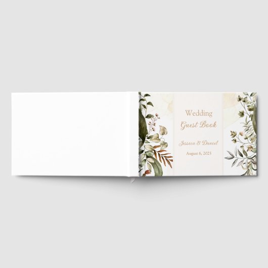 Botanische bruiloft gastenboek (Volledig)