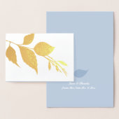 Botanische bruiloft Hartelijk dank Folie Kaarten (Display)