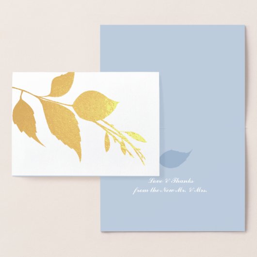 Botanische bruiloft Hartelijk dank Folie Kaarten (Display)