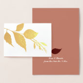 Botanische bruiloft Hartelijk dank Folie Kaarten (Display)