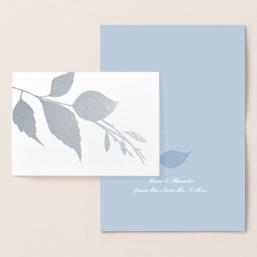 Botanische bruiloft Hartelijk dank Folie Kaarten (Display)