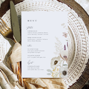 Botanische bruiloft Menu Kaart