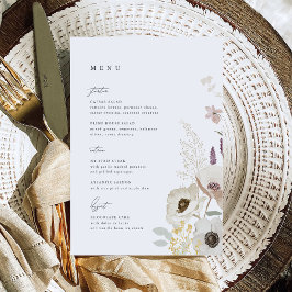 Botanische bruiloft Menu Kaart