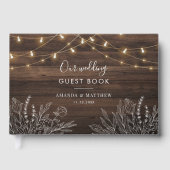 Botanische bruiloft met ritsladingen gastenboek (Voorkant)