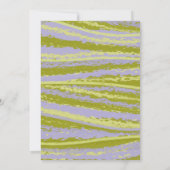 Botanische bruiloft met weide Wildflower Kaart (Achterkant)