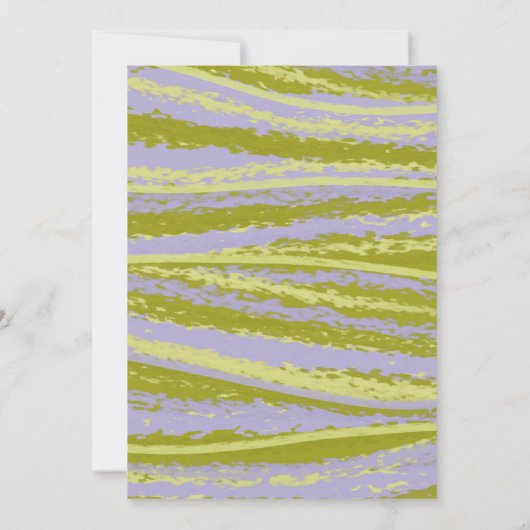 Botanische bruiloft met weide Wildflower Kaart (Achterkant)