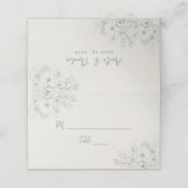  botanische bruiloft plaatskaartje (Buitenkant ongevouwen)