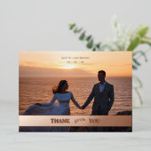 Botanische bruiloft Real Roos Golde Cut Paper Effe Folie Uitnodiging (Staand Voorkant)