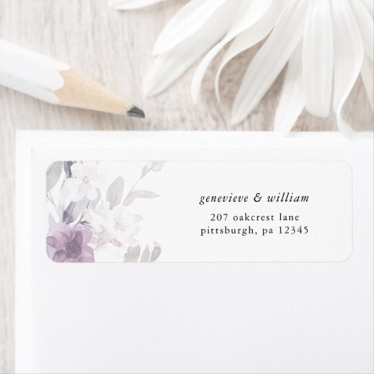 Botanische Bruiloft Retouradreslabel Etiket (Insitu)