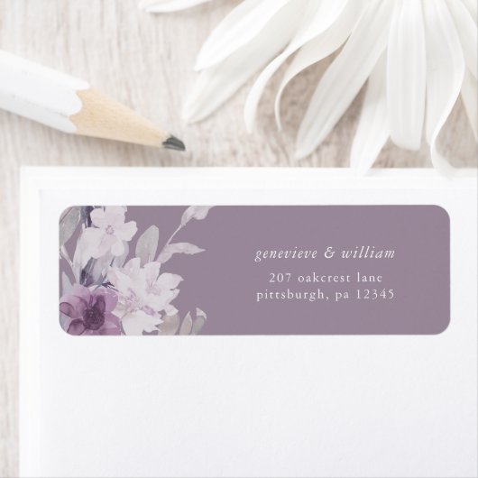 Botanische Bruiloft Retouradreslabel Etiket (Insitu)