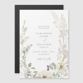 Botanische bruiloft Save the Date Magnet (Voorkant / Achterkant)
