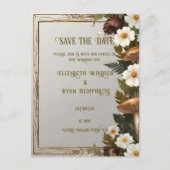 Botanische bruiloft uitnodiging Briefkaart (Voorkant)