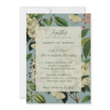 BOTANISCHE BRUILOFT UITNODIGT - EEND EI BLAUW