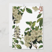 BOTANISCHE BRUILOFT UITNODIGT KAART (Achterkant)