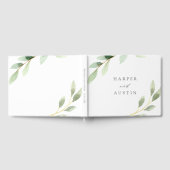 Botanische bruiloft voor groene oliage gastenboek (Volledig)