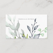Botanische bruiloft Website Invoegen kaart Plaatskaartje (Achterkant)