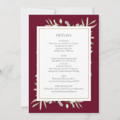 Botanische bruine bruine bruinbruine bruinwortel i kaart (Achterkant)