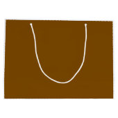 Botanische bruine gestreepte boom cadeautas (Achterkant)