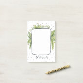 Botanische bubbels op maat post-it® notes (Op bureau)