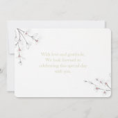 BOTANISCHE BUDGET BRUILOFT KAART (Achterkant)