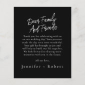 Botanische budgetbruiloft Hartelijk dank! Flyer! Flyer (Achterkant)