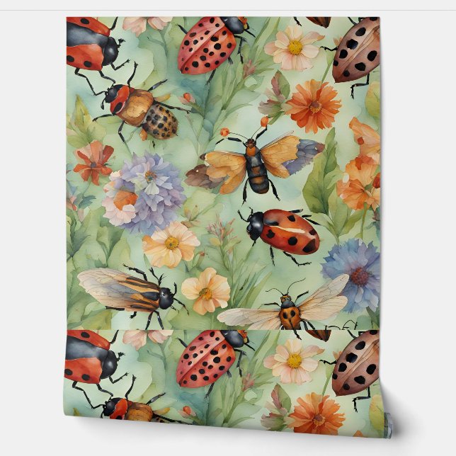 Botanische Bug Symfonie Behang (Afrollen)