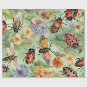 Botanische Bug Symfonie Cadeaupapier (Vlak)