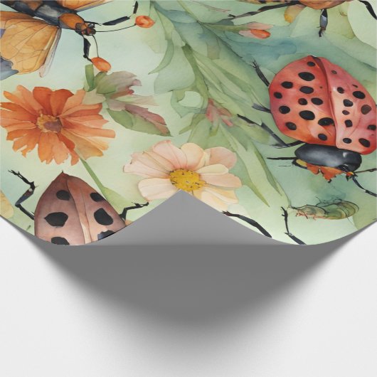 Botanische Bug Symfonie Cadeaupapier (Hoek)