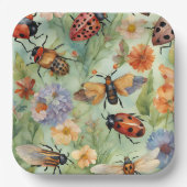 Botanische Bug Symfonie Papieren Bordje (Voorkant)