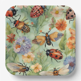 Botanische Bug Symfonie Papieren Bordje