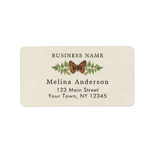 Botanische  Butterfly-toepassing Etiket