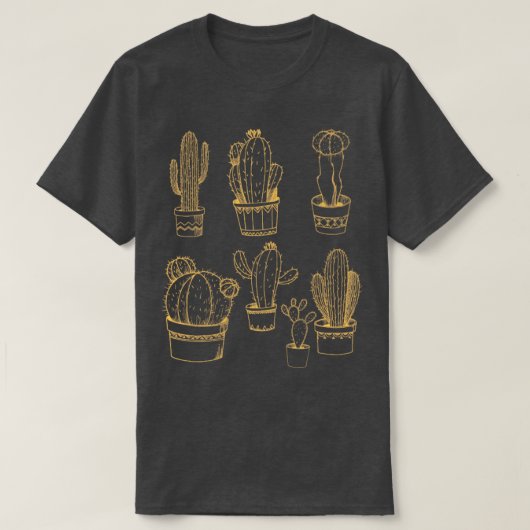 Botanische Cacti T-shirt (Design voorkant)