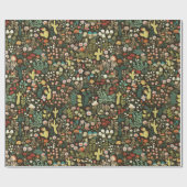 Botanische Cactus Boho Floral Cadeaupapier (Vlak)