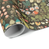 Botanische Cactus Boho Floral Cadeaupapier (Rol Hoek)