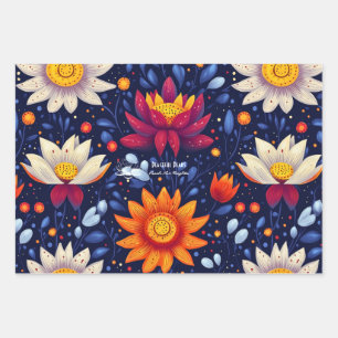 Botanische Cactus Design voor Wellness Business Inpakpapier Vel