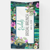 Botanische Cactus+Florals I aangepaste banner (Verticaal)