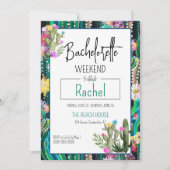 Botanische Cactus+Florals I Uitnodiging (Voorkant)