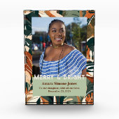 Botanische cadeaus voor Afro-Amerikaanse dochter Fotoblokken (Voorkant)