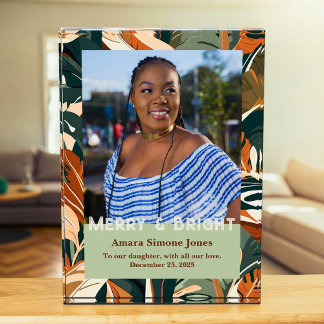 Botanische cadeaus voor Afro-Amerikaanse dochter Fotoblokken