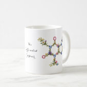 Botanische Caffeïne Molecuul Mok (Voorkant rechts)