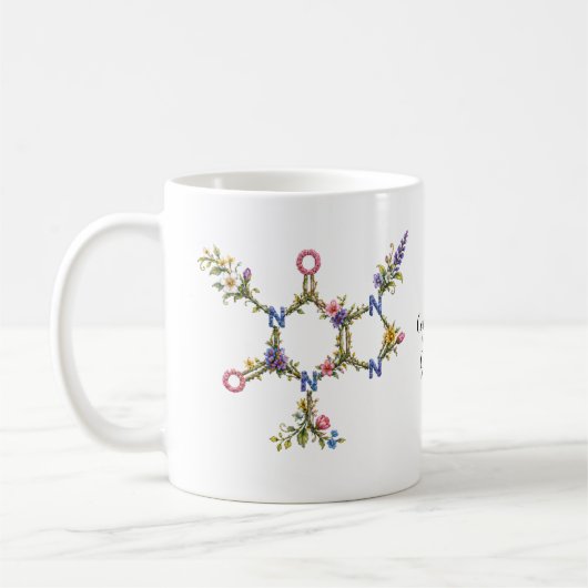 Botanische Caffeïne Molecuul Mok (Links)