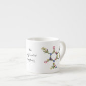Botanische Caffeïne Molecuul Mok (Voorkant rechts)